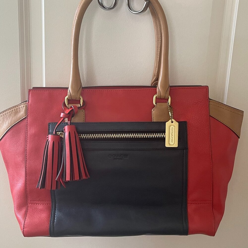 Coach Legacy Colorblock Leather Candace Satchel